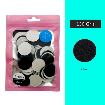 HYTOOS 100db/csomag Cserélhető csiszolópapír 15/20/25/35mm Pedikűr csiszolópapír Körömfúró Kiegészítők Szalon láb bőrkeményítő eszköz