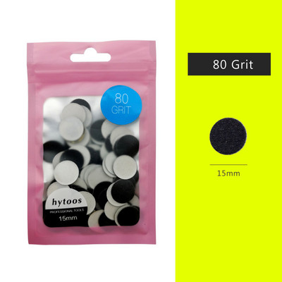 HYTOOS 100db/csomag Cserélhető csiszolópapír 15/20/25/35mm Pedikűr csiszolópapír Körömfúró Kiegészítők Szalon láb bőrkeményítő eszköz