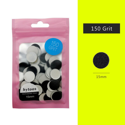 HYTOOS 100db/csomag Cserélhető csiszolópapír 15/20/25/35mm Pedikűr csiszolópapír Körömfúró Kiegészítők Szalon láb bőrkeményítő eszköz