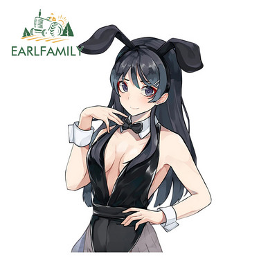 EARLFAMILY 13 cm za Mai Sakurajima Peeker Vodootporna naljepnica Anime RV Auto Naljepnica Motocikl Grafiti Naljepnica Prilagođeni ispis