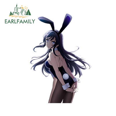 EARLFAMILY 13 cm za Mai Sakurajima Peeker Vodootporna naljepnica Anime RV Auto Naljepnica Motocikl Grafiti Naljepnica Prilagođeni ispis