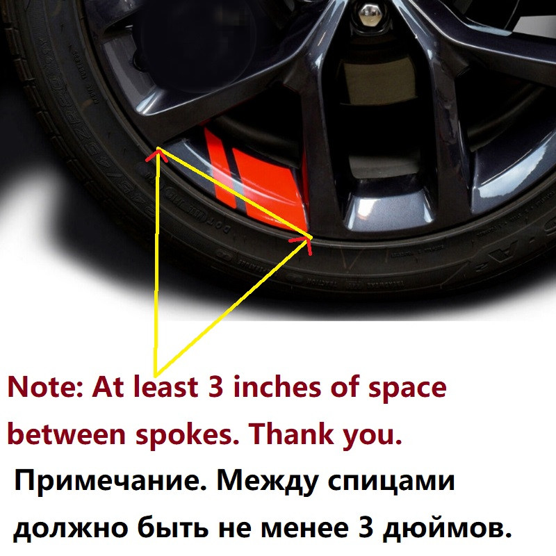 6x autocolante reflectorizante pentru roată 18"-21" Accesorii decorative pentru BMW Mini Cooper R56 R53 E90 E46 F20 F10 E39 Z4 F54 R50 R60