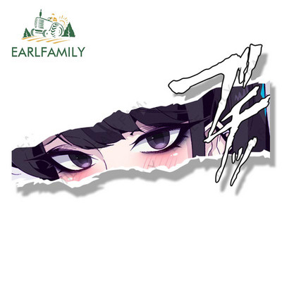 EARLFAMILY Gothic Komi-san Fanart Naljepnica za automobil Anime Komi Can't Communicate Sketch Waifu Decal JDM Cartoon Graffiti Peek Naljepnice