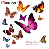 3D αυτοκόλλητα αυτοκινήτου Όμορφη προσωπικότητα πεταλούδα Δημιουργικά αδιάβροχα αυτοκόλλητα αυτοκινήτου Αφαιρούμενα αυτοκίνητα Αξεσουάρ αυτοκινήτου μοτοσικλέτας