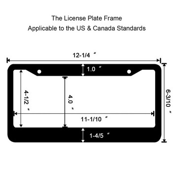 Класическа черна Bling Rhinestone премиум кристална рамка за регистрационен номер на кола 2 пакета с подаръчна кутия за камион в САЩ, Канада, жени, момичета
