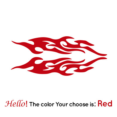 Cool Design stil vatrenog uzorka Naljepnice za automobile Smiješne naljepnice Styling Auto Racing Body Prozori za pokrivanje ogrebotina Dodaci za automobile