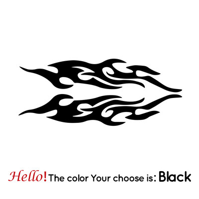 Cool Design stil vatrenog uzorka Naljepnice za automobile Smiješne naljepnice Styling Auto Racing Body Prozori za pokrivanje ogrebotina Dodaci za automobile