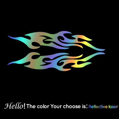 Cool Design stil vatrenog uzorka Naljepnice za automobile Smiješne naljepnice Styling Auto Racing Body Prozori za pokrivanje ogrebotina Dodaci za automobile