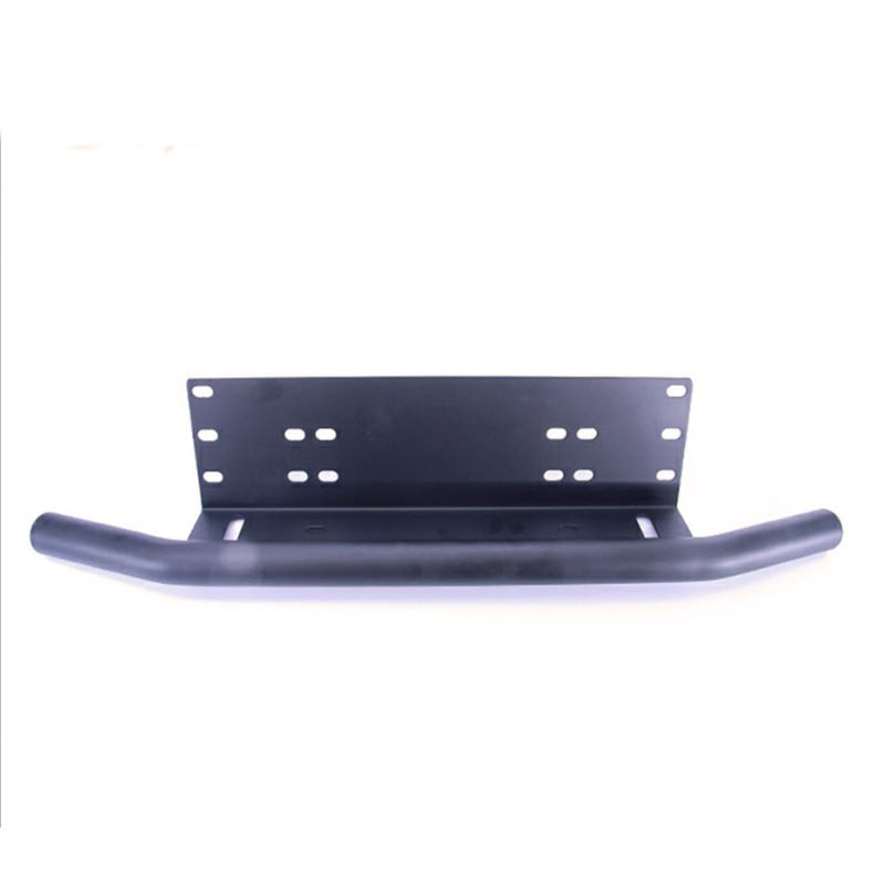 Universalus valstybinio numerio rėmas visureigių priedų priekinis rėmas automobilių numeriams šviesos juostos tvirtinimo buferio laikiklis juodas sidabras