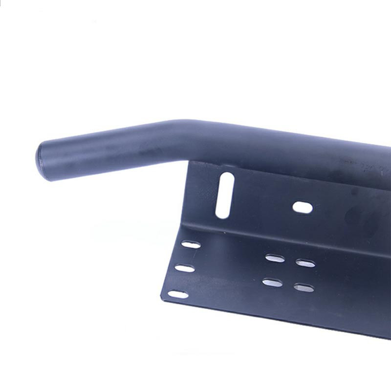 Universalus valstybinio numerio rėmas visureigių priedų priekinis rėmas automobilių numeriams šviesos juostos tvirtinimo buferio laikiklis juodas sidabras