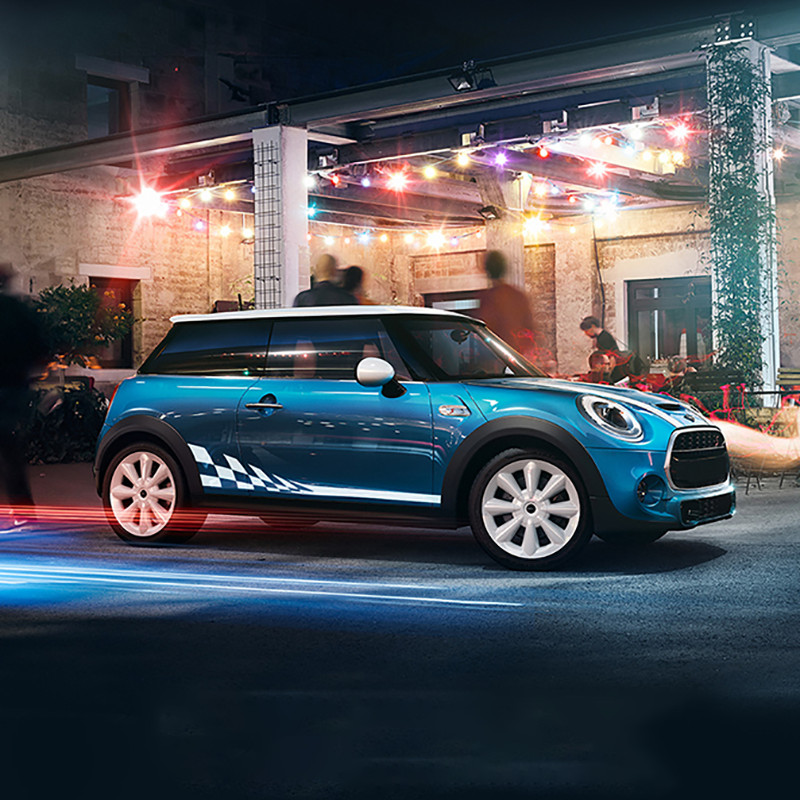 2Pcs Bočna vrata automobila Karoserija Struk Suknja Decal Naljepnice Obrub za MINI Cooper ClubmanF54 F55 F60 R55 R56 R60 Countryman Dodaci