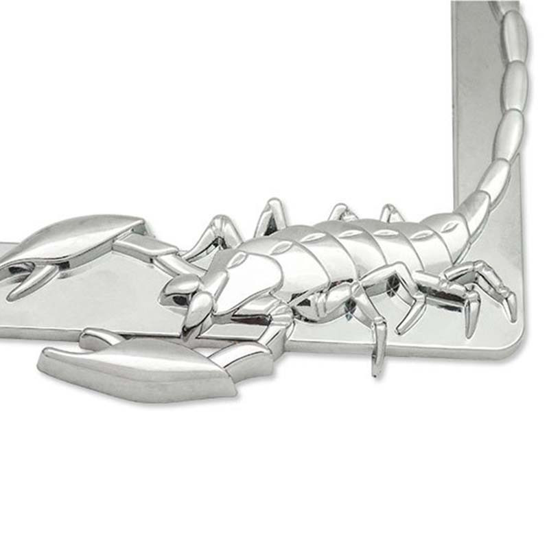 Autó rendszámtábla váz 5 stílus Eagle Skull Flame Scorpion műanyag rendszámtábla keret Megfelelő az Egyesült Államok előírásainak