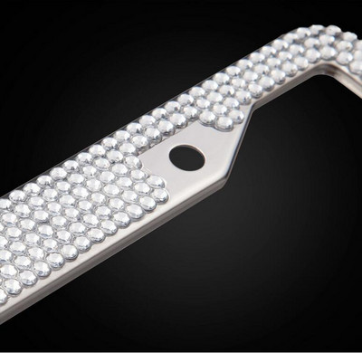 2 csomag Crystal rendszámtábla keret strassz Bling autók rendszámtábla borítók tartók amerikai járművekhez Autótartozékok nőknek