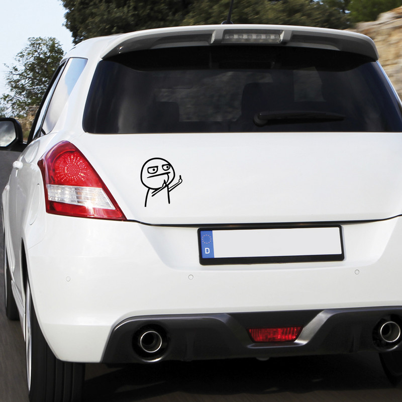 Autocolante amuzante pentru autovehicule de desene animate cu degetul mijlociu, stil pentru motociclete pentru CITROEN C1 C2 C3 C4 XSARA PICASSO PEUGEOT 106 107 206 207 307