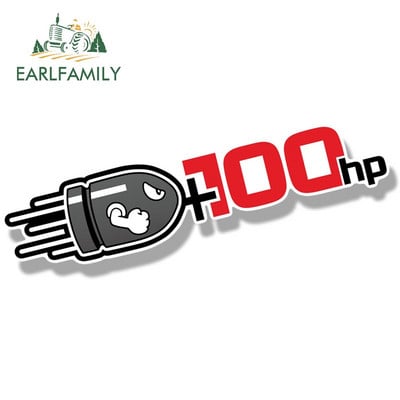 EARLFAMILY HP naljepnice za automobile Creative Plus Naljepnice za karoseriju Horsepower + naljepnice 100HP pune krvavih ogrebotina Ukrasne naljepnice