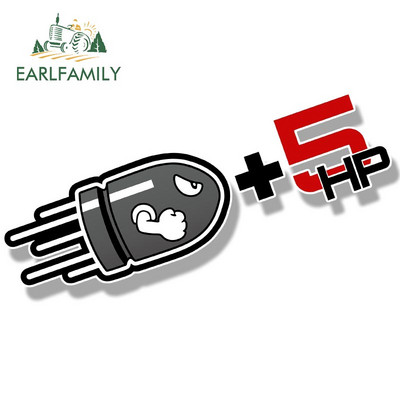 EARLFAMILY HP naljepnice za automobile Creative Plus Naljepnice za karoseriju Horsepower + naljepnice 100HP pune krvavih ogrebotina Ukrasne naljepnice