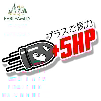 EARLFAMILY HP naljepnice za automobile Creative Plus Naljepnice za karoseriju Horsepower + naljepnice 100HP pune krvavih ogrebotina Ukrasne naljepnice