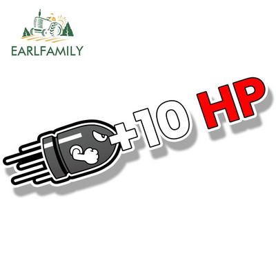 EARLFAMILY HP naljepnice za automobile Creative Plus Naljepnice za karoseriju Horsepower + naljepnice 100HP pune krvavih ogrebotina Ukrasne naljepnice