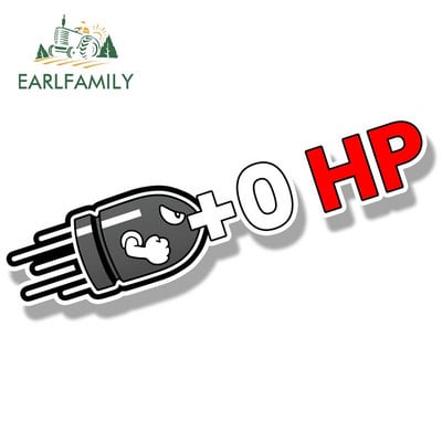EARLFAMILY HP naljepnice za automobile Creative Plus Naljepnice za karoseriju Horsepower + naljepnice 100HP pune krvavih ogrebotina Ukrasne naljepnice