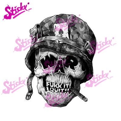 Lipnus šaunus gangsterio hiphopo lipdukas repo muzikos skeletas kaukolės lipdukas Cheetah Skull Rose automobilio lipdukas nešiojamojo kompiuterio šalmo bagažinei