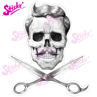 Lipnus šaunus gangsterio hiphopo lipdukas repo muzikos skeletas kaukolės lipdukas Cheetah Skull Rose automobilio lipdukas nešiojamojo kompiuterio šalmo bagažinei