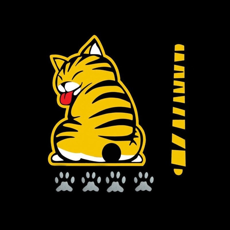 19*25 cm mačka koja pomiče rep, šapa, naljepnice za automobile, naljepnice za vjetrobransko staklo, stražnji prozor, naljepnice za automobile iz crtanih filmova, vanjski dodaci