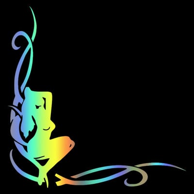 CK2992A# Fată (în colțul sticlei) autocolant amuzant pentru mașină decalcol de vinil autocolante impermeabile pentru mașină pentru camion