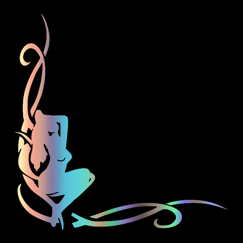 CK2992A# Fată (în colțul sticlei) autocolant amuzant pentru mașină decalcol de vinil autocolante impermeabile pentru mașină pentru camion