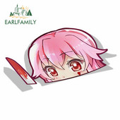 EARLFAMILY Auto naljepnica za Yuno Gasai Future Diary Peeker Big Head Anime Vinyl Naljepnica za stražnje vjetrobransko staklo, prtljažnik Dodaci za automobile