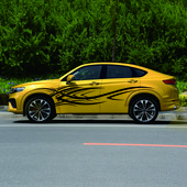 2 komada personaliziranih kreativnih vatrenih naljepnica za stil automobila Auto vinilne naljepnice s obje strane karoserije automobila Dodaci za automobilske dijelove