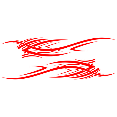 2 komada personaliziranih kreativnih vatrenih naljepnica za stil automobila Auto vinilne naljepnice s obje strane karoserije automobila Dodaci za automobilske dijelove