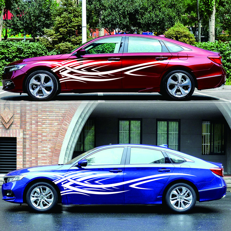 2 komada personaliziranih kreativnih vatrenih naljepnica za stil automobila Auto vinilne naljepnice s obje strane karoserije automobila Dodaci za automobilske dijelove