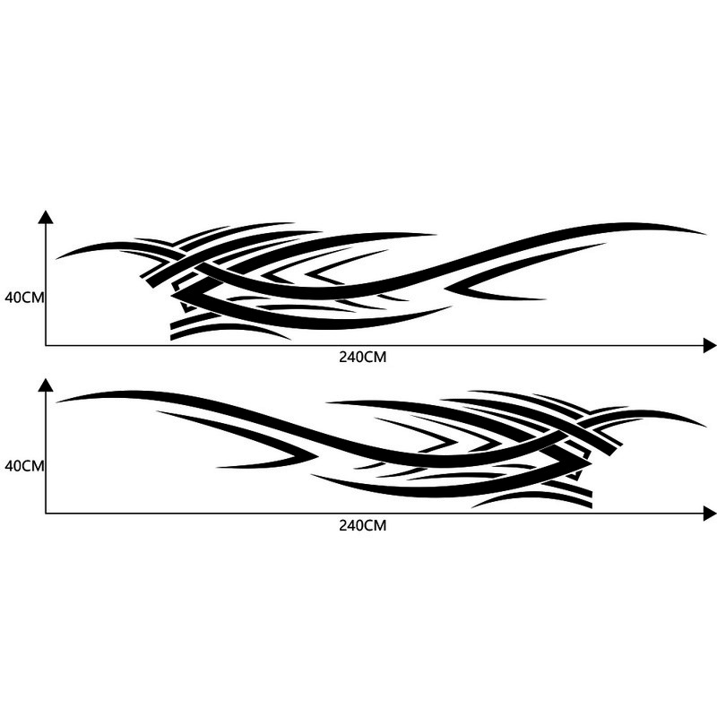 2 komada personaliziranih kreativnih vatrenih naljepnica za stil automobila Auto vinilne naljepnice s obje strane karoserije automobila Dodaci za automobilske dijelove