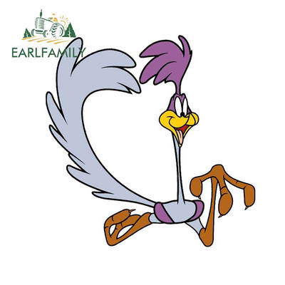 EARLFAMILY 13cm x 9,1cm for Road Runner Camper Αυτοκόλλητα αυτοκινήτου DIY Occlusion Scratch Body for Car Creative αδιάβροχο αυτοκόλλητο παραθύρου