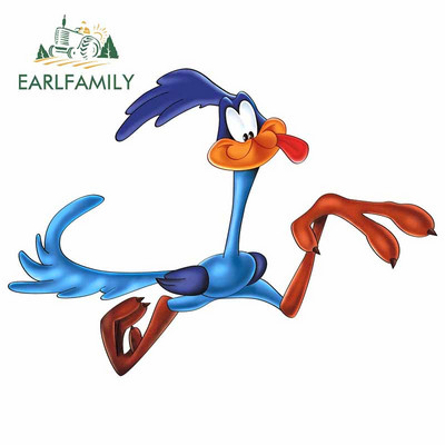 EARLFAMILY 13cm x 9,1cm for Road Runner Camper Αυτοκόλλητα αυτοκινήτου DIY Occlusion Scratch Body for Car Creative αδιάβροχο αυτοκόλλητο παραθύρου