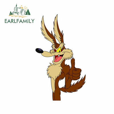 EARLFAMILY 13cm x 9,1cm for Road Runner Camper Αυτοκόλλητα αυτοκινήτου DIY Occlusion Scratch Body for Car Creative αδιάβροχο αυτοκόλλητο παραθύρου