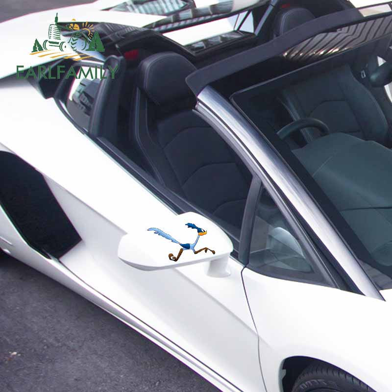 EARLFAMILY 13cm x 9,1cm for Road Runner Camper Αυτοκόλλητα αυτοκινήτου DIY Occlusion Scratch Body for Car Creative αδιάβροχο αυτοκόλλητο παραθύρου