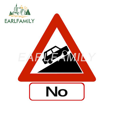 EARLFAMILY 13cm Lassú járműhöz Bocsánat Vicces Autómatricák Elzáródás Karcolás Hűtőszekrény Lökhárító Vinyl autóburkolat lakóautó dekor