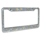 1 DB US Model rendszámtábla keret Bling Crystal Women rendszámtábla keret Licencborító tartó strasszos autó jogosítványkeret