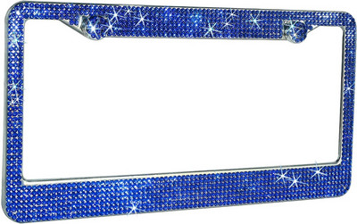 1 DB US Model rendszámtábla keret Bling Crystal Women rendszámtábla keret Licencborító tartó strasszos autó jogosítványkeret