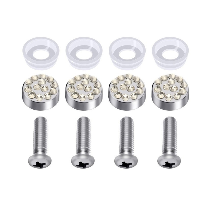 1 DB US Model rendszámtábla keret Bling Crystal Women rendszámtábla keret Licencborító tartó strasszos autó jogosítványkeret