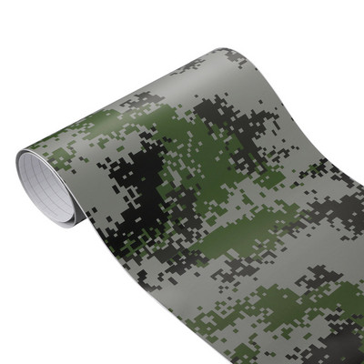 30/10x100 cm skaitmeninis Woodland Green Camo Camouflage dykumos vinilinės plėvelės lipdukas „pasidaryk pats“ Motociklai Automobiliai Automobilių stiliaus priedai