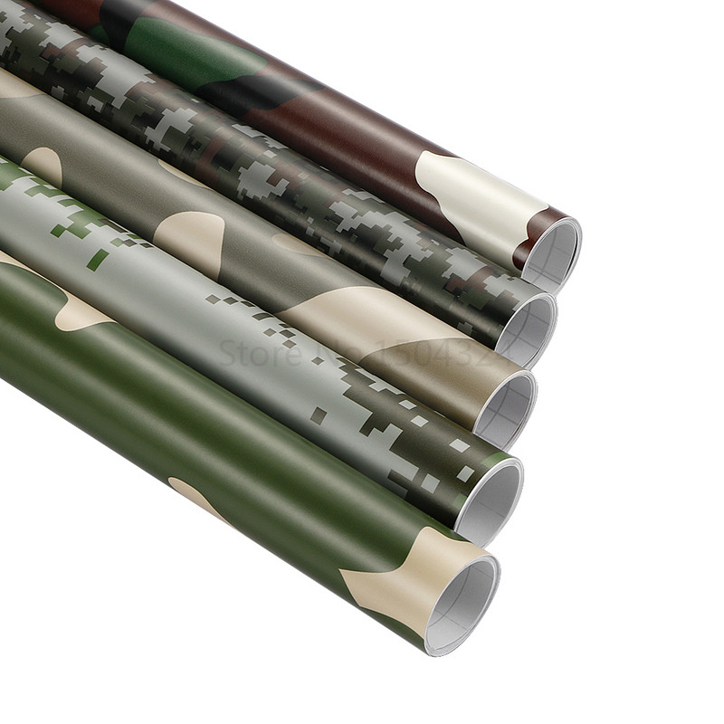 30/10x100 cm skaitmeninis Woodland Green Camo Camouflage dykumos vinilinės plėvelės lipdukas „pasidaryk pats“ Motociklai Automobiliai Automobilių stiliaus priedai