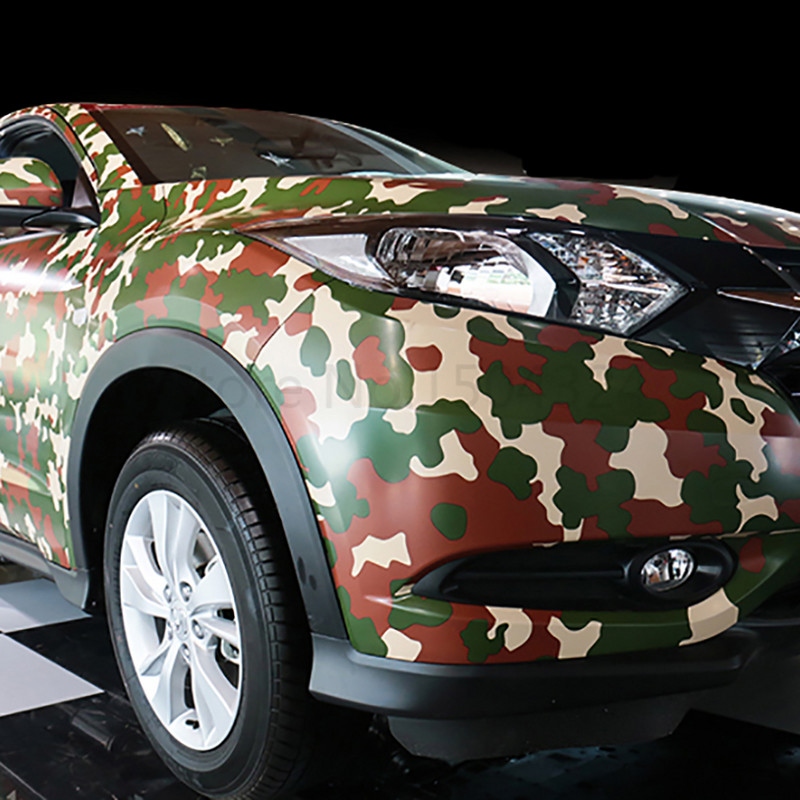30/10x100 cm skaitmeninis Woodland Green Camo Camouflage dykumos vinilinės plėvelės lipdukas „pasidaryk pats“ Motociklai Automobiliai Automobilių stiliaus priedai