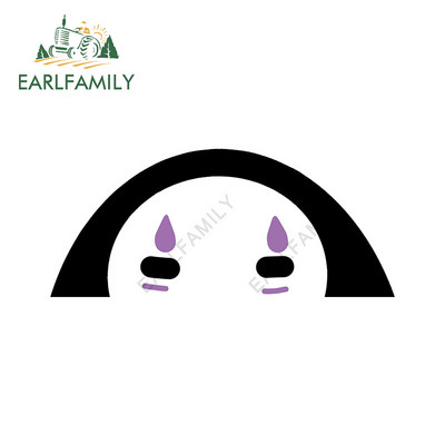 EARLFAMILY 13 cm x 7,6 cm a No Face Spirited Away Peeker autómatricákhoz Anime Laptop Szörfdeszka Motorkerékpár matrica Windows lakóautó
