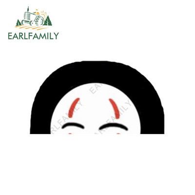 EARLFAMILY 13 cm x 7,6 cm a No Face Spirited Away Peeker autómatricákhoz Anime Laptop Szörfdeszka Motorkerékpár matrica Windows lakóautó