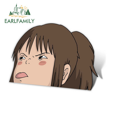 EARLFAMILY 13 cm x 7,6 cm a No Face Spirited Away Peeker autómatricákhoz Anime Laptop Szörfdeszka Motorkerékpár matrica Windows lakóautó