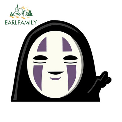 EARLFAMILY 13 cm x 7,6 cm a No Face Spirited Away Peeker autómatricákhoz Anime Laptop Szörfdeszka Motorkerékpár matrica Windows lakóautó