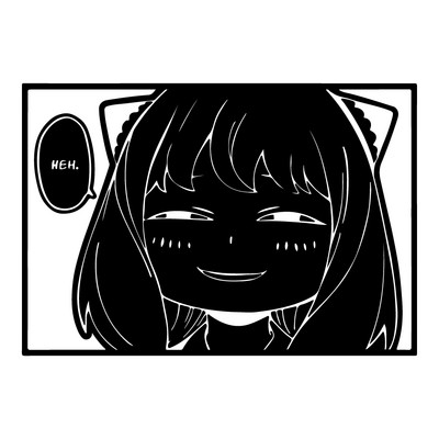 Anime autómatrica Vicces matrica japán Anya JMD matricák autóablak ajtó lökhárítóhoz laptop vinil díszítések kiegészítők