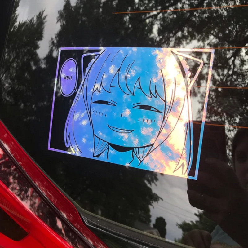 Anime autómatrica Vicces matrica japán Anya JMD matricák autóablak ajtó lökhárítóhoz laptop vinil díszítések kiegészítők